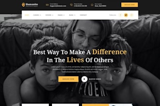 design  charity website nonprofit crowdfunding  ngo fundraising website