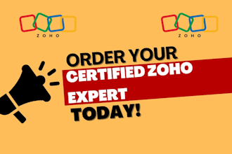 setup zoho books, zoho desk, zoho one, zoho projects, zoho recruit, zoho crm ai