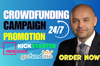 promote and market gofundme kickstarter indiegogo wefunder crowdfunding campaign