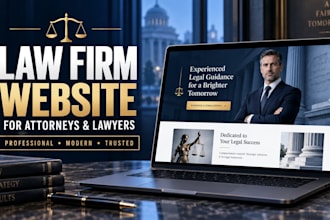 build a professional law firm website for attorneys, lawyers, and legal office