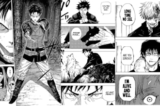 draw comic book manga panel graphics novel manga storyboard, manga cover art
