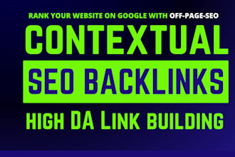 create contextual seo backlinks building