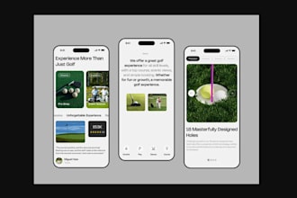 build fantasy golf booking app, golf app, golf course locator app, golf club app