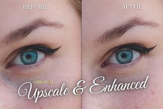 do upscale and enhance image by professionally in 1 hours