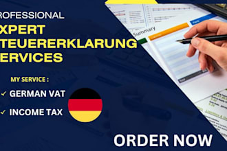 german bookkeeping, income tax, vat, corporate tax return filings via elster