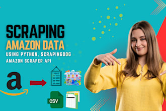 do amazon scraping, shopfiy scraping, product scraping and data extraction