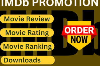 promote imdb profile, imdb page, movie trailer to improve starmeter rank