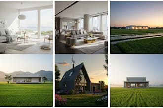 create architectural design with leonardo ai and photoshop