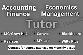 do accounting finance economics and management tutor