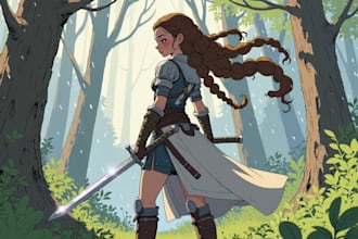 draw anime illustration, original character, or fan art