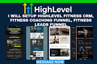setup  highlevel fitness crm fitness coaching funnels fitness lead funnel