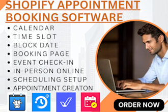 setup shopify appointment booking cowlendar meety booxi propel huckify bookeasy