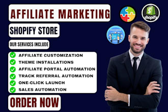 setup dropshipping affiliate marketing shopify uppromote goaffpro jaka blp store