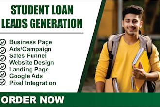 student loan leads mca loan payday loan leads facebook ads google ads