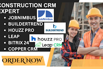 setup jobnimbus buildertrend houzz pro leap bitrix24 copper CRM acculynx knowify
