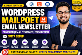 do wordpress mailpoet email newsletter campaign email template form design smtp