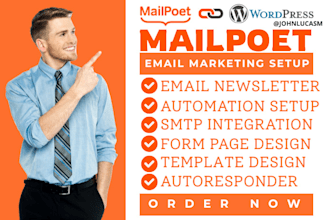 do wordpress mailpoet email newsletter campaign email template form design