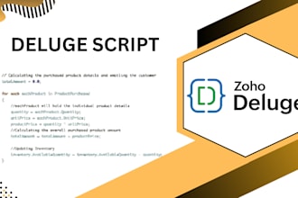 code deluge script for zoho apps