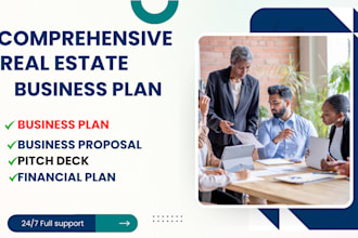 create investor ready business plans and  pitch decks for airbnb real estate uk