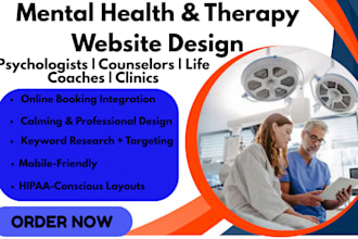 build a mental health and therapy website,  psychology website