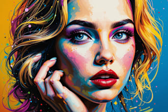 make a beautiful wpap pop art portrait