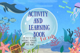 create children activity book using canva