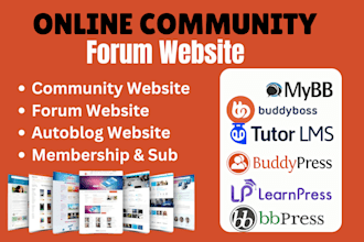 build forum community website buddypress forumwp bbpress wpforo peepso circle so