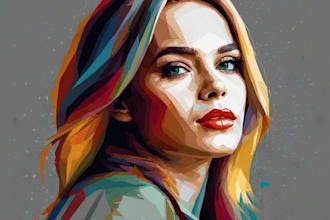 make your photo into wpap pop art portrait