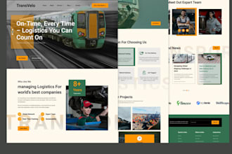 design  logistics, transport and moving company website