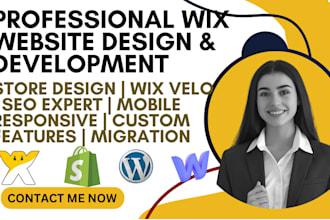do interactive wix website redesign landing page design wix code expert wix velo