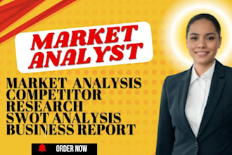 draft comprehensive market analysis and competitor analysis with insights