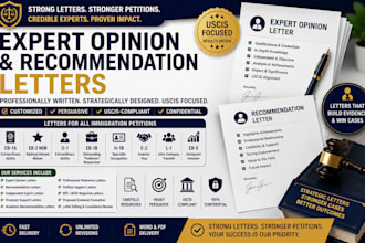 develop expert opinion letter for uscis rfe response