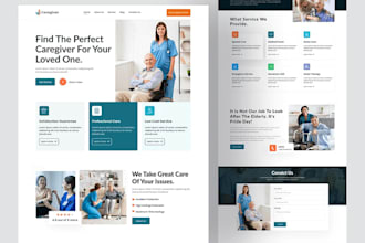 design home care website elderly care home care health care website