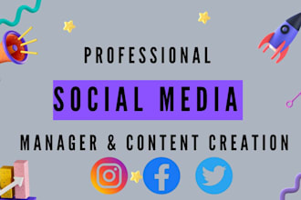 be your social media manager and  content creator linkedin marketing