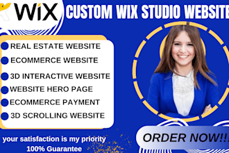 custom 3d wix studio website wix redesign wix scrolling animation website flow