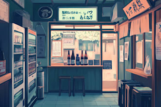 draw anime background, game, visual novel, environment