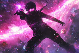 make fantasy, sci fi, character with hyper realistic style