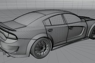 do 3d car modeling for 3d printing 3d game vehicle