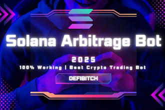 create solana memecoin, solana volume bot, solana arbitrage bot martingale bot