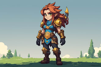create pixel art character animation for your game