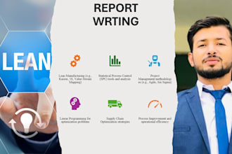 write expert reports on lean manufacturing and process optimization
