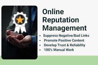 do online reputation management to push down negative listing