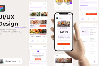 design creative mobile app, website and saas uiux design in figma