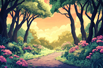 illustration, background game, 2d art, vtuber, anime