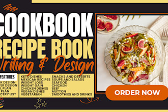 write quality cookbook recipe, cookbook design, cookbook formatting, ebook cover