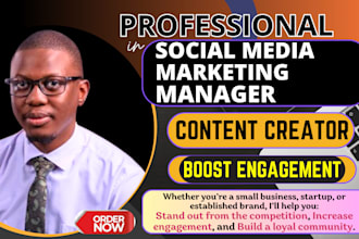 social media marketing manager and content creator to boost your brand