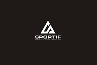 create geometric sports personal training logo