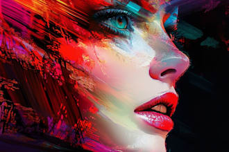 abstract art ,oil painting, watercolor painting, watercolor house art in unique