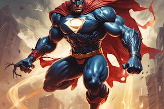 comic book artist for graphic novel  superhero