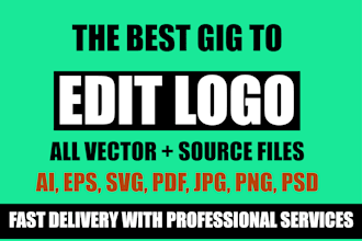 edit,cleanup,redraw,remake,recreate logo in vector